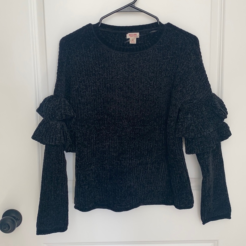 Black chenille sweater target